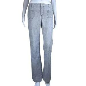 Blue Asphalt Size 7 Vintage Grey Corduroy Cotton Straight Leg Flare Bottom Pants